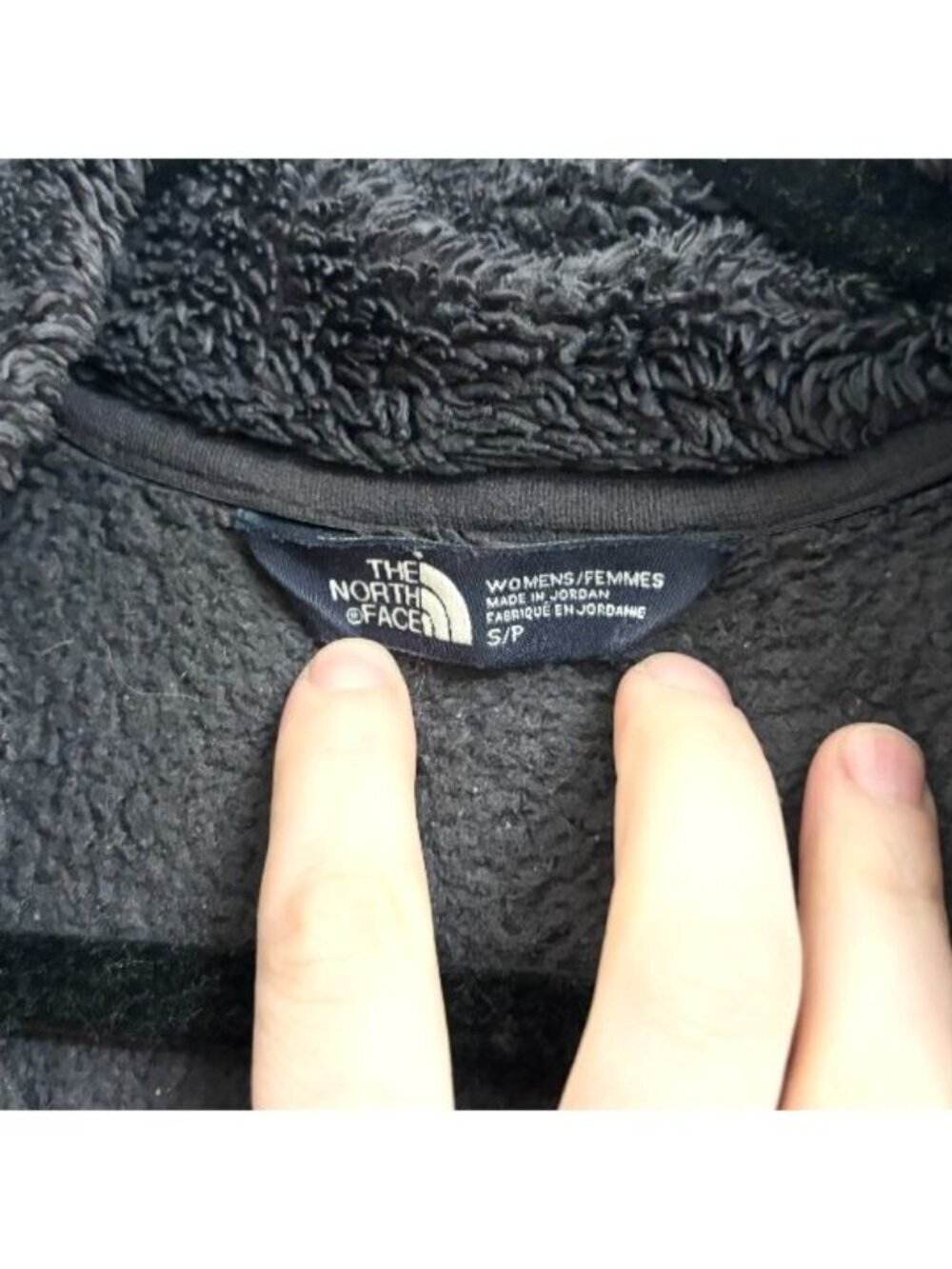 The North Face Black Soft Fleece Sz Small Zip Up High Neck Sweater - small - Picture 6 of 11